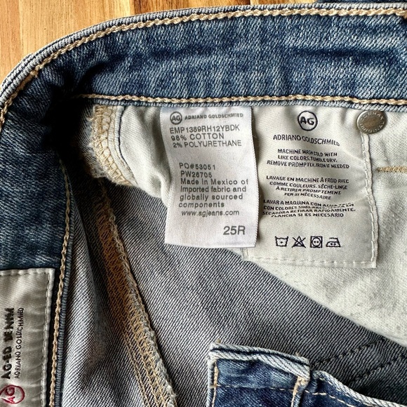 AG Super Skinny Ankle Blue Denim Jeans - Picture 8 of 9